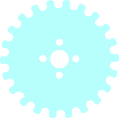 Engrenage bleu calque 3