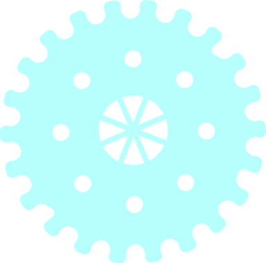 Engrenage bleu calque 5